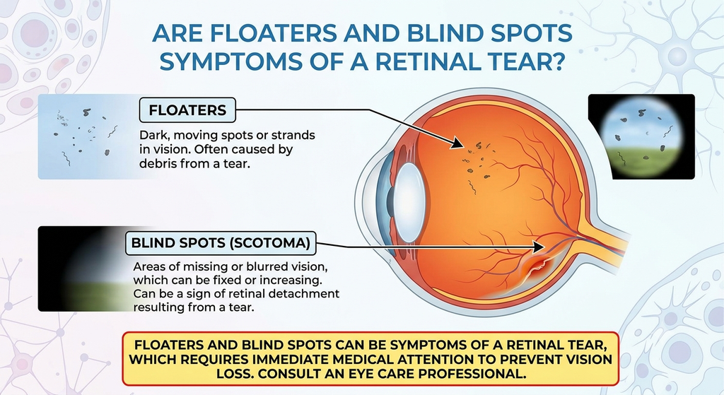 Are Floaters and Blind Spots Symptoms of a Retinal Tear