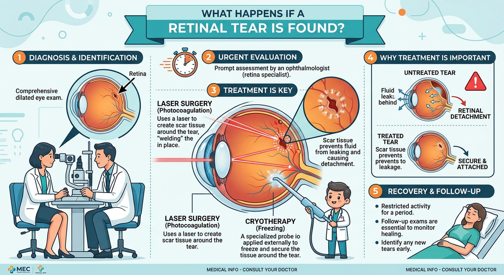 What Happens If a Retinal Tear Is Found